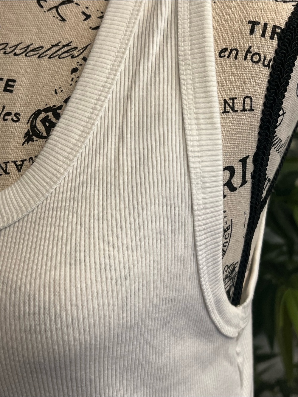 Universal Thread White Ribbed Tank Top - Picture 2 of 4